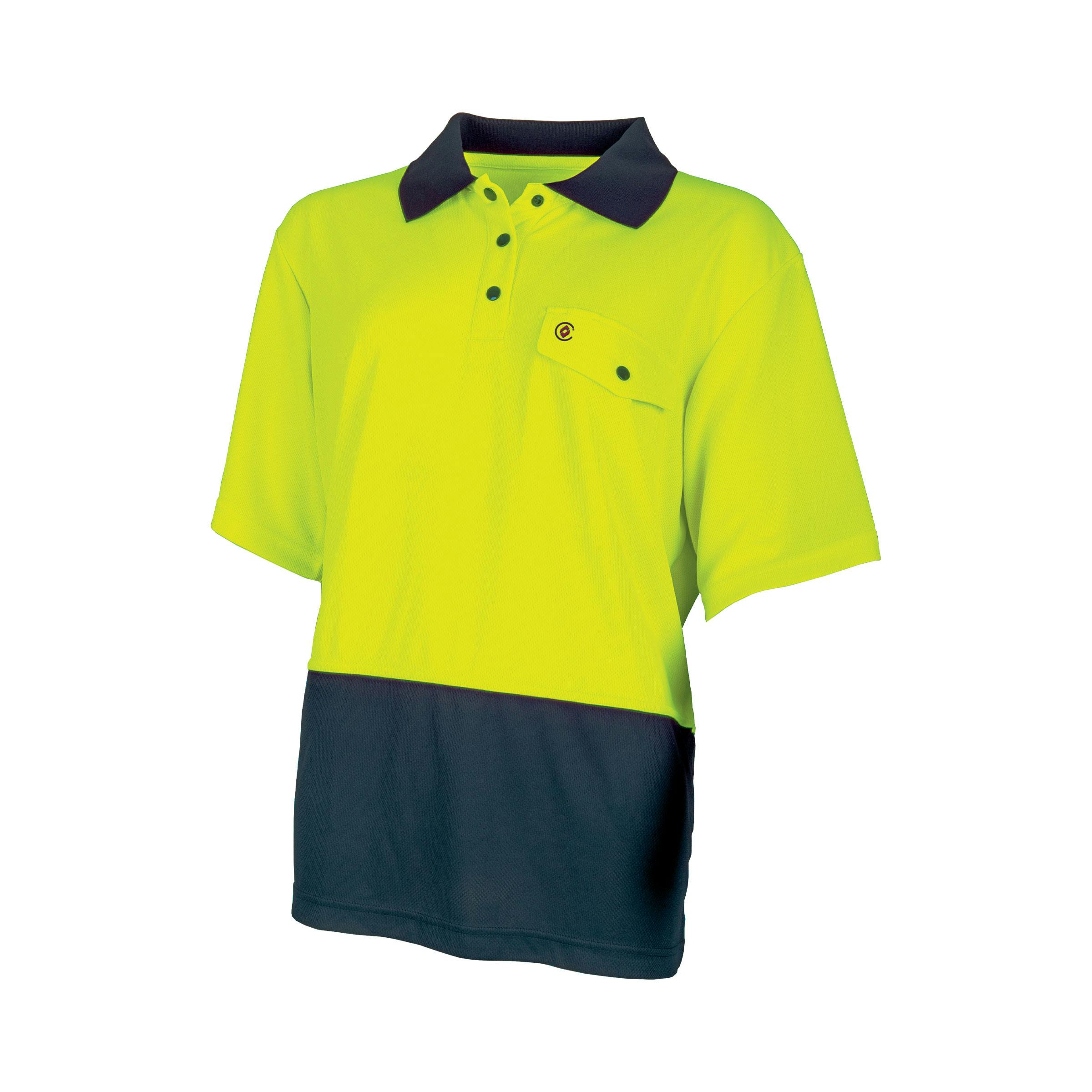 TRu Workwear Polo Women'S 175gsm Recycled Polyester Anti- Microbial Micromesh S/S Two Tone_2