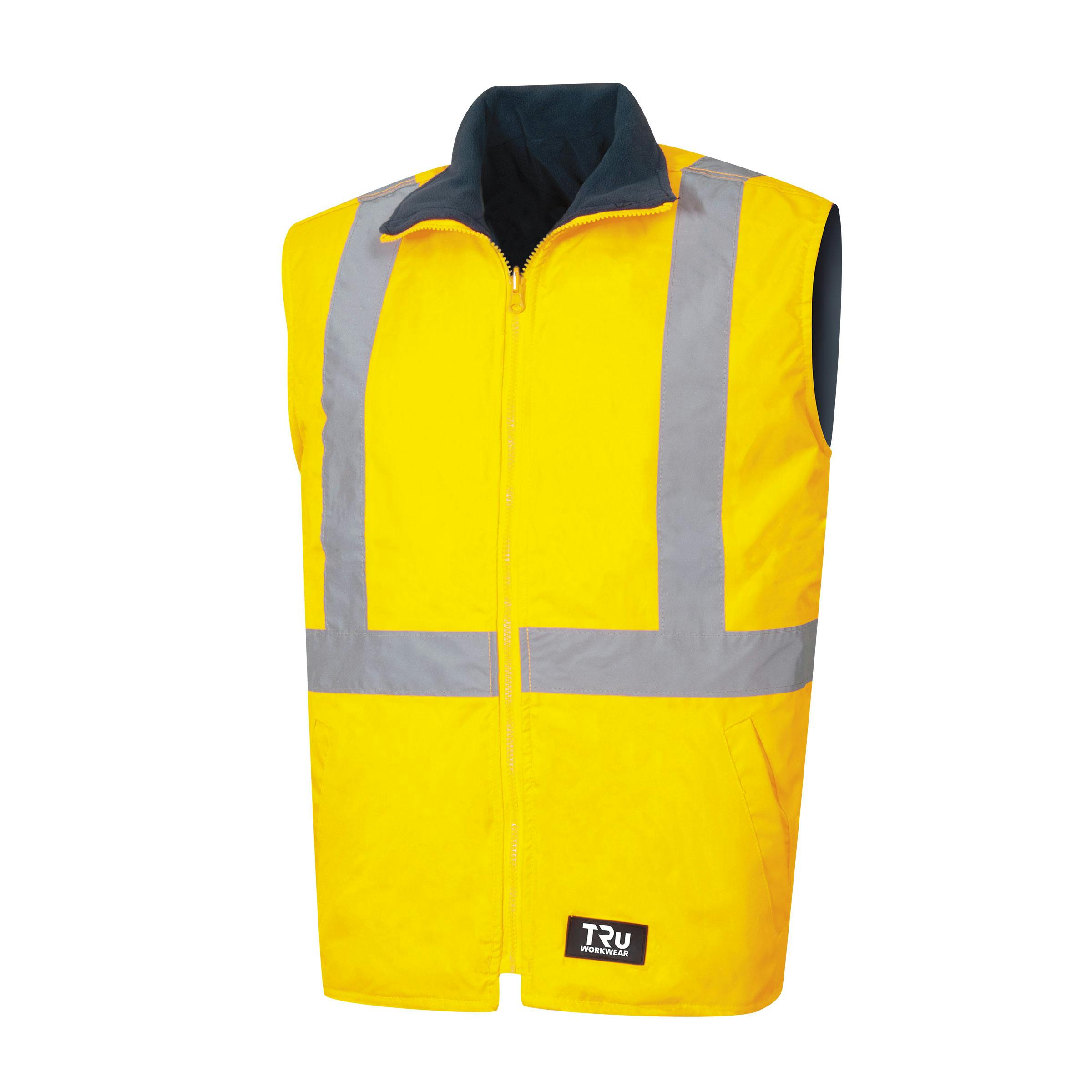 TRu Workwear Vest Reversible Poly Oxford With Tru Reflective Tape_1