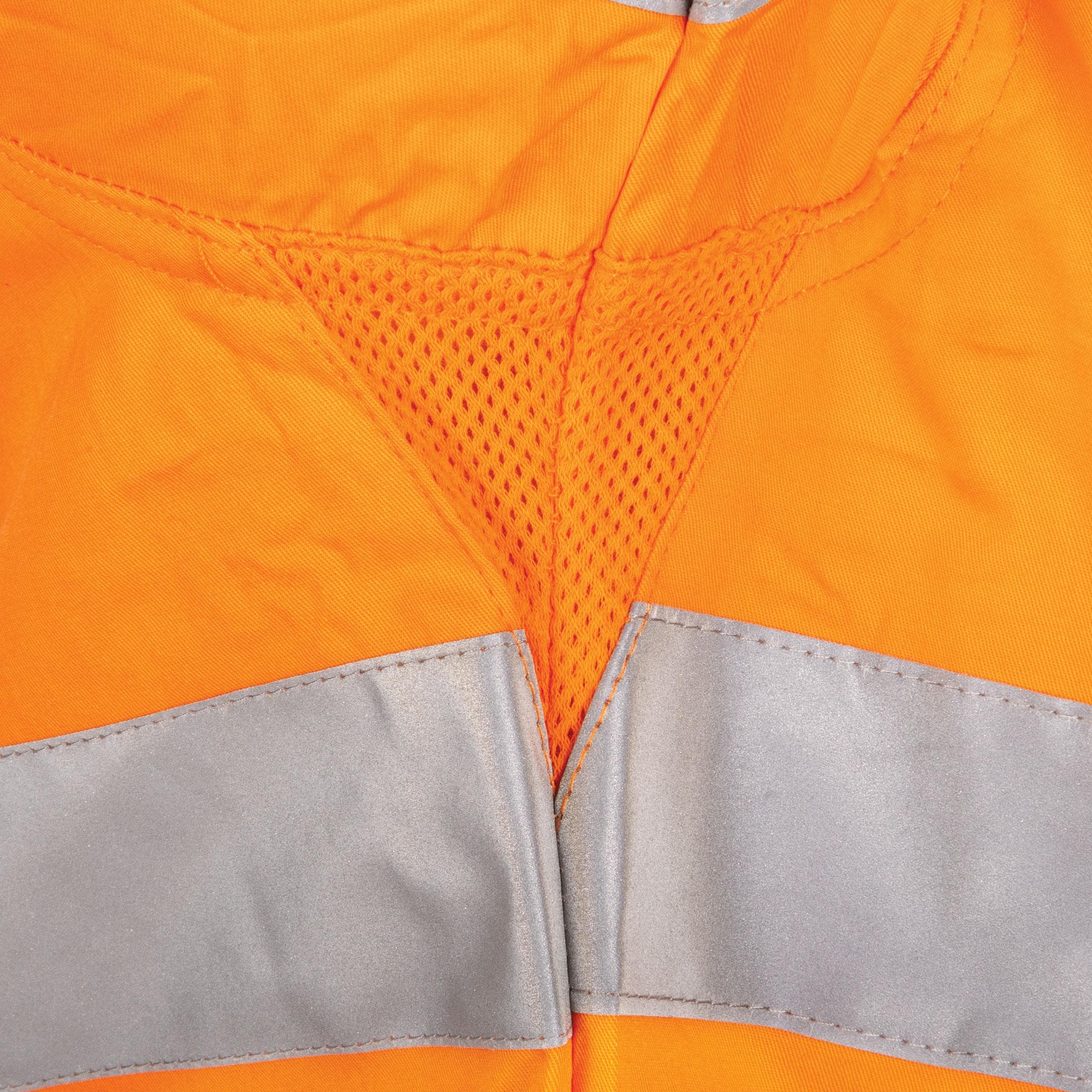 TRu Workwear Lightweight Vented Hi-Vis Drill Shirt with Reflective Tape_4