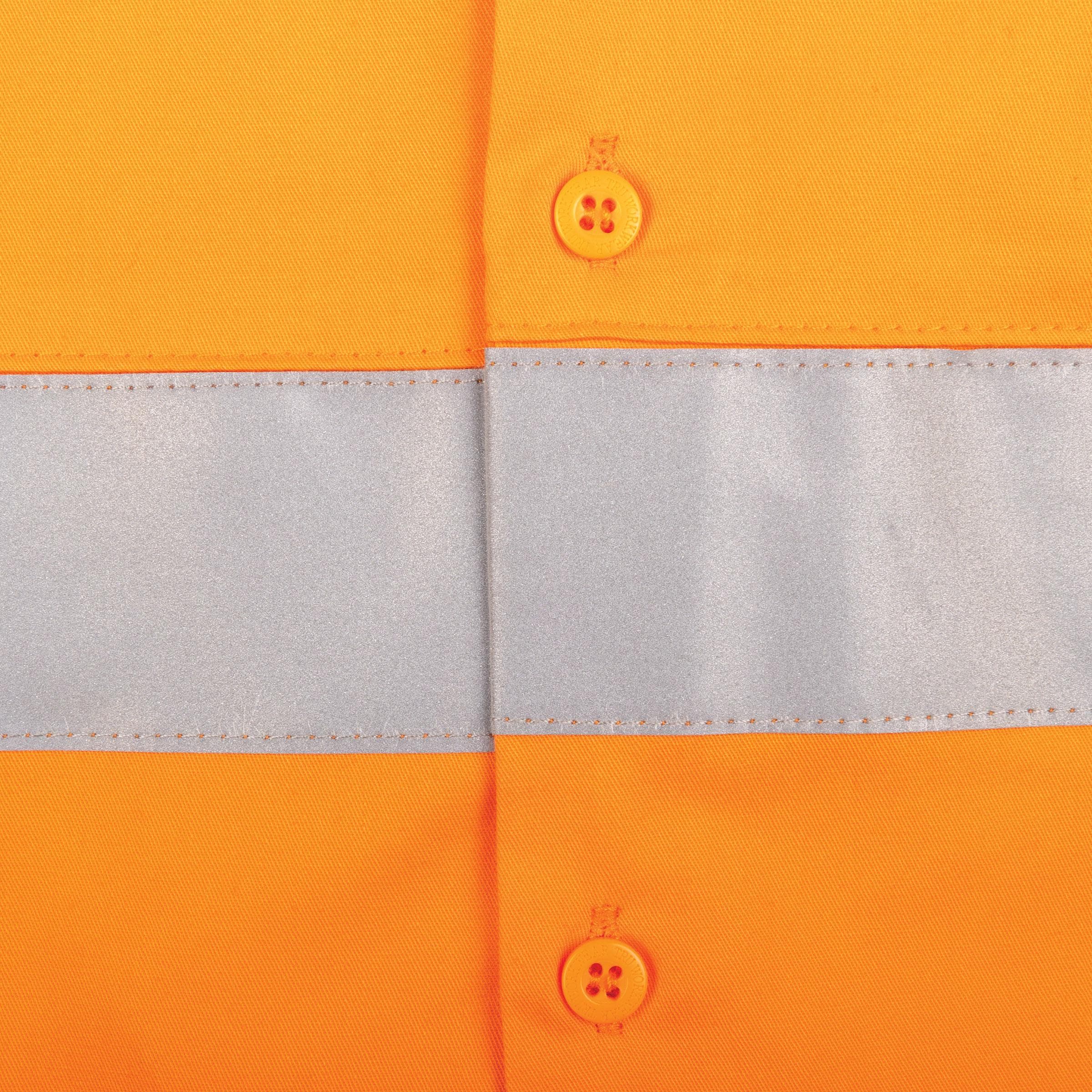 TRu Workwear Lightweight Vented Hi-Vis Drill Shirt with Reflective Tape_5