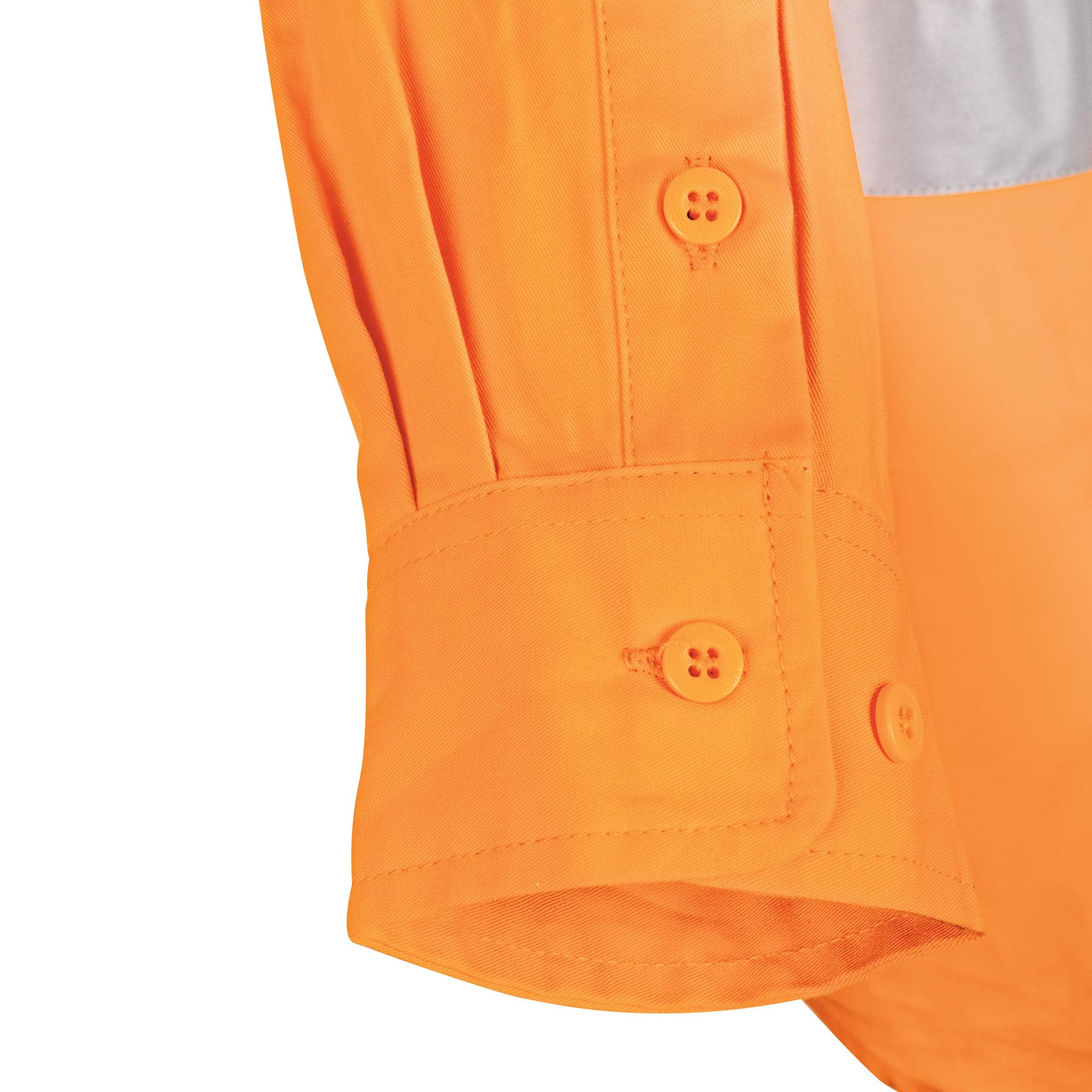 TRu Workwear Lightweight Vented Hi-Vis Drill Shirt with Reflective Tape_6