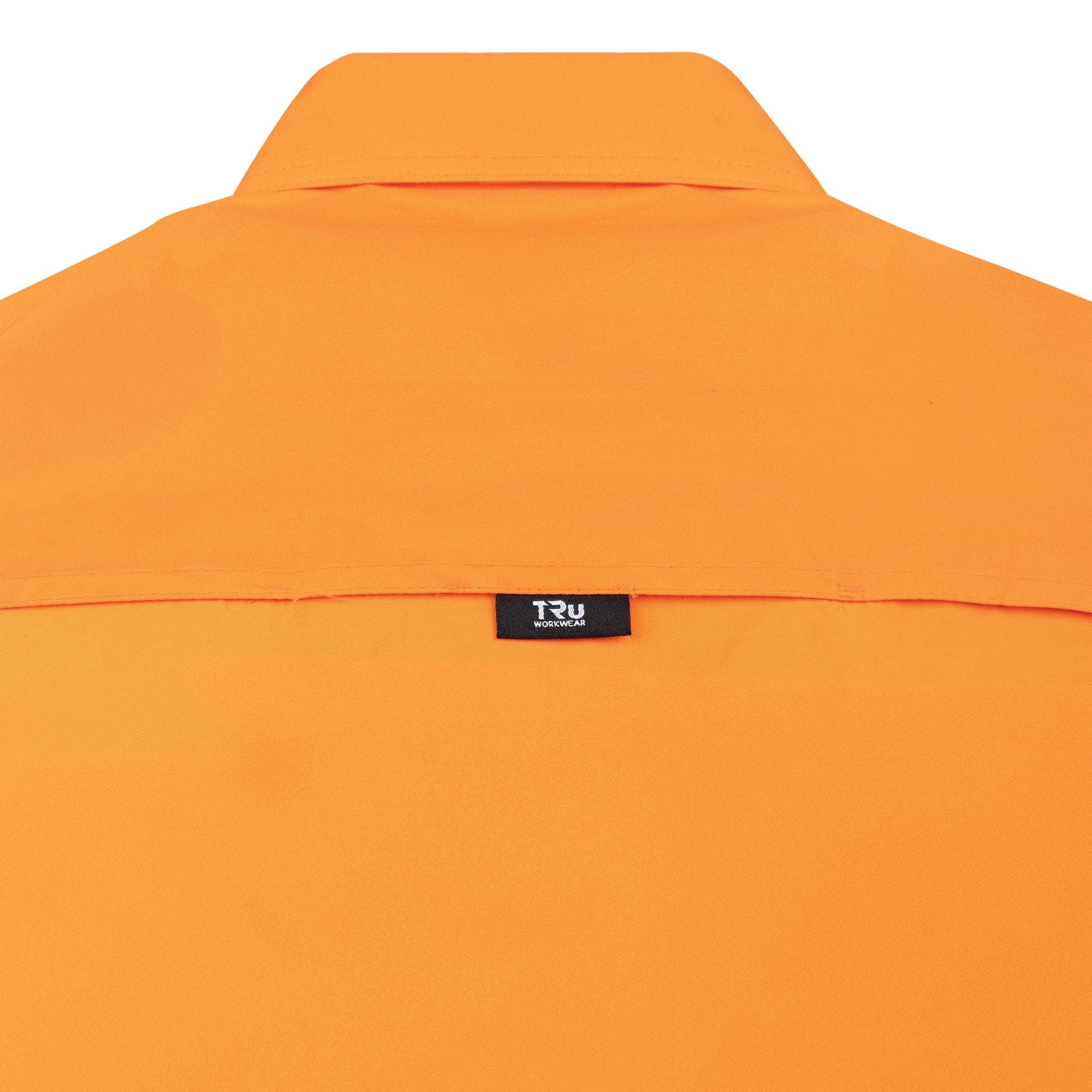 TRu Workwear Lightweight Vented Hi-Vis Drill Shirt with Reflective Tape_7