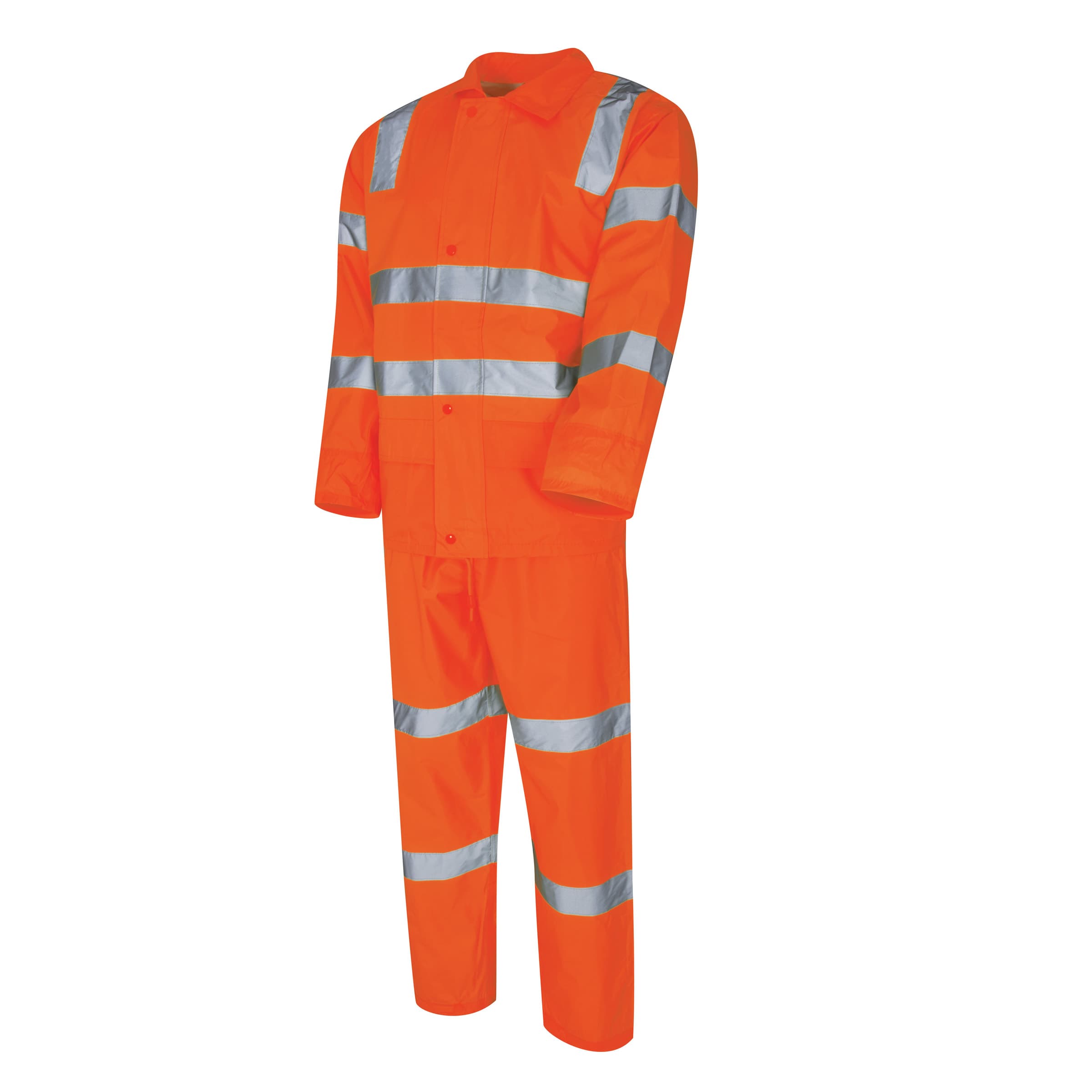 TRu Workwear Rain Set In A Bag Polyester Taffeta With Tru Reflective Tape In Vic Rail T4 Pattern