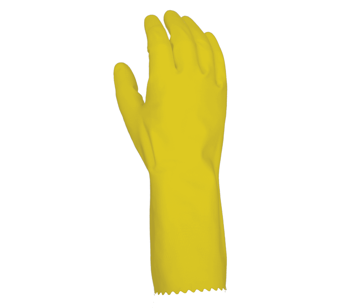 Task Gloves CHEM101 18 mil Yellow Latex, 12" length, Flock Lined, Diamond shaped grip (Pack of 12)