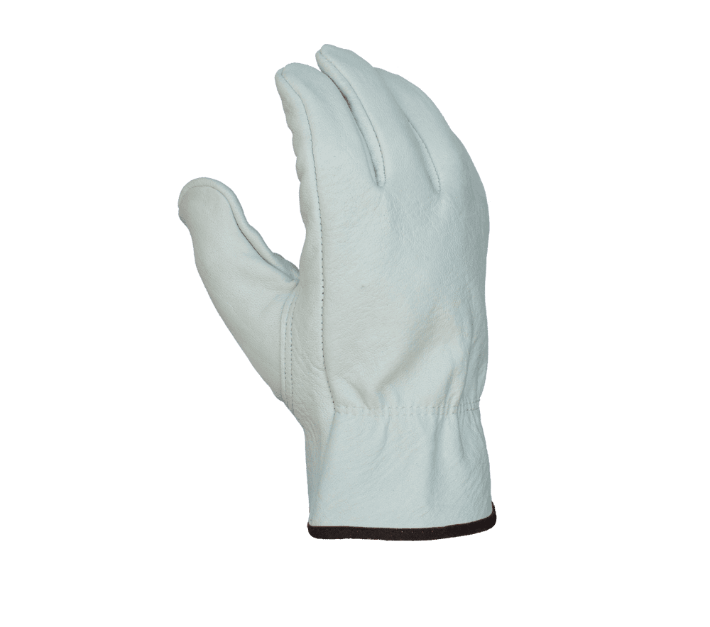 Task Gloves Quality Grain Goatskin Leather Driver, Unlined, Shirred Elastic back, Keystone Thumb (Pack of 12)