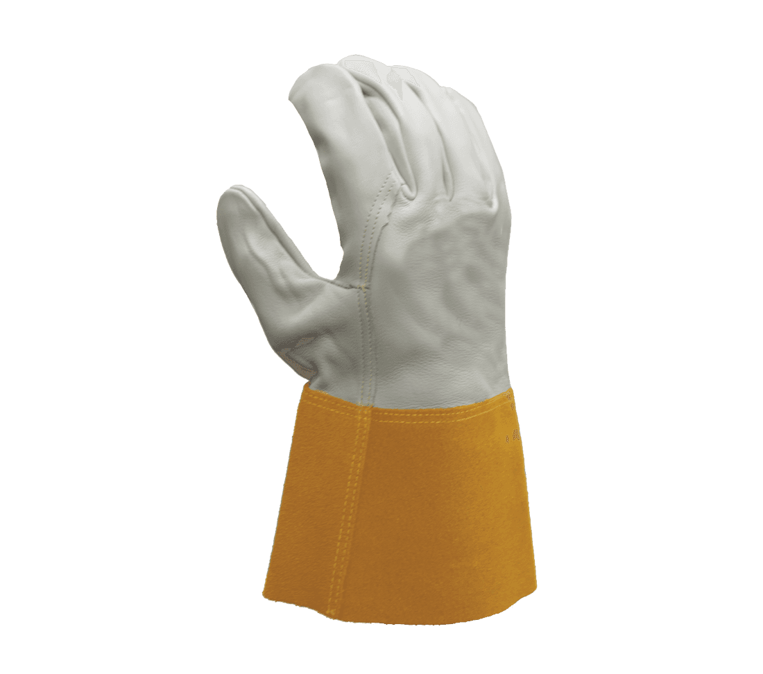 Task Gloves Premium Grain Cowhide, 4" Split Leather cuff, Kevlar thread sewn (Pack of 12)