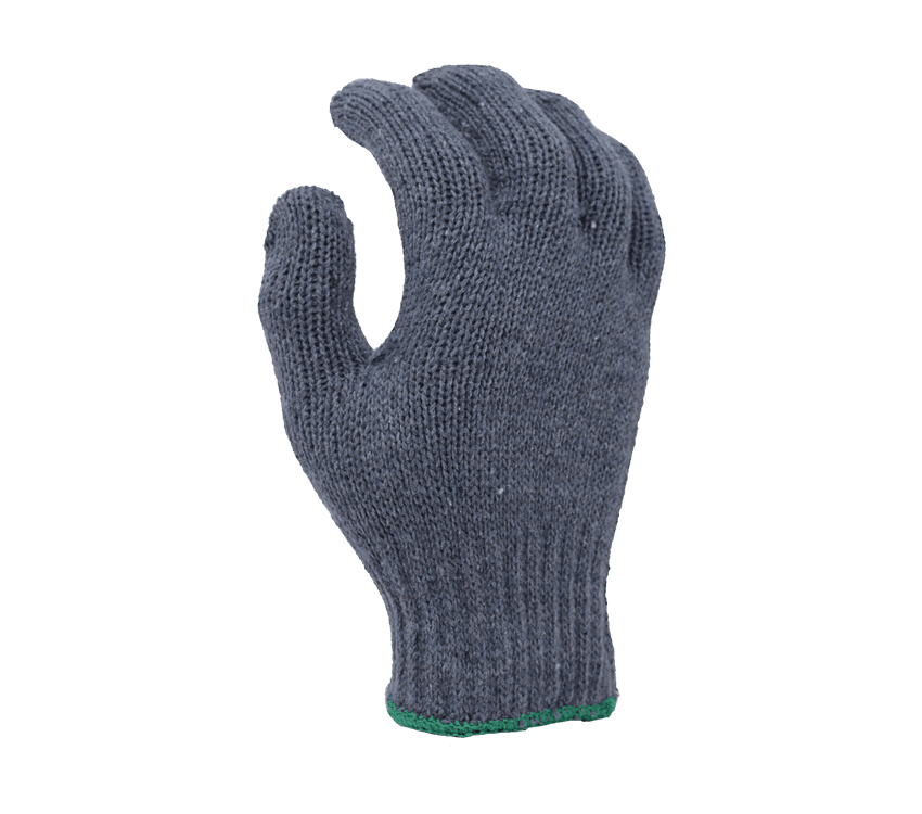 Task Gloves Light Weight, Gray, Cotton/Polyester String Knit, 7 Gauge (Pack of 12)