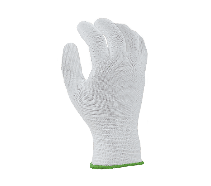 Task Gloves 100% Polyester String Knit, White, Light Weight, 10 Gauge (Pack of 12)