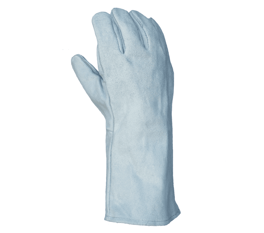 Task Gloves Economy Gray Welder Glove, Wing Thumb, Cotton Sock Lined (Pack of 12)