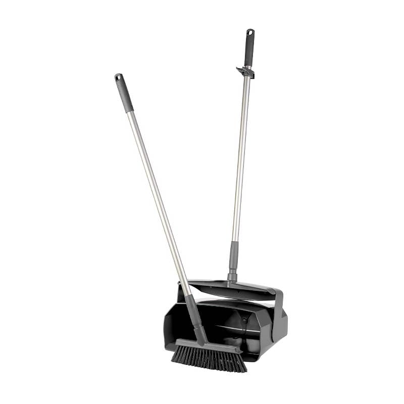 Vikan Lobby Dustpan & Broom Set – Black