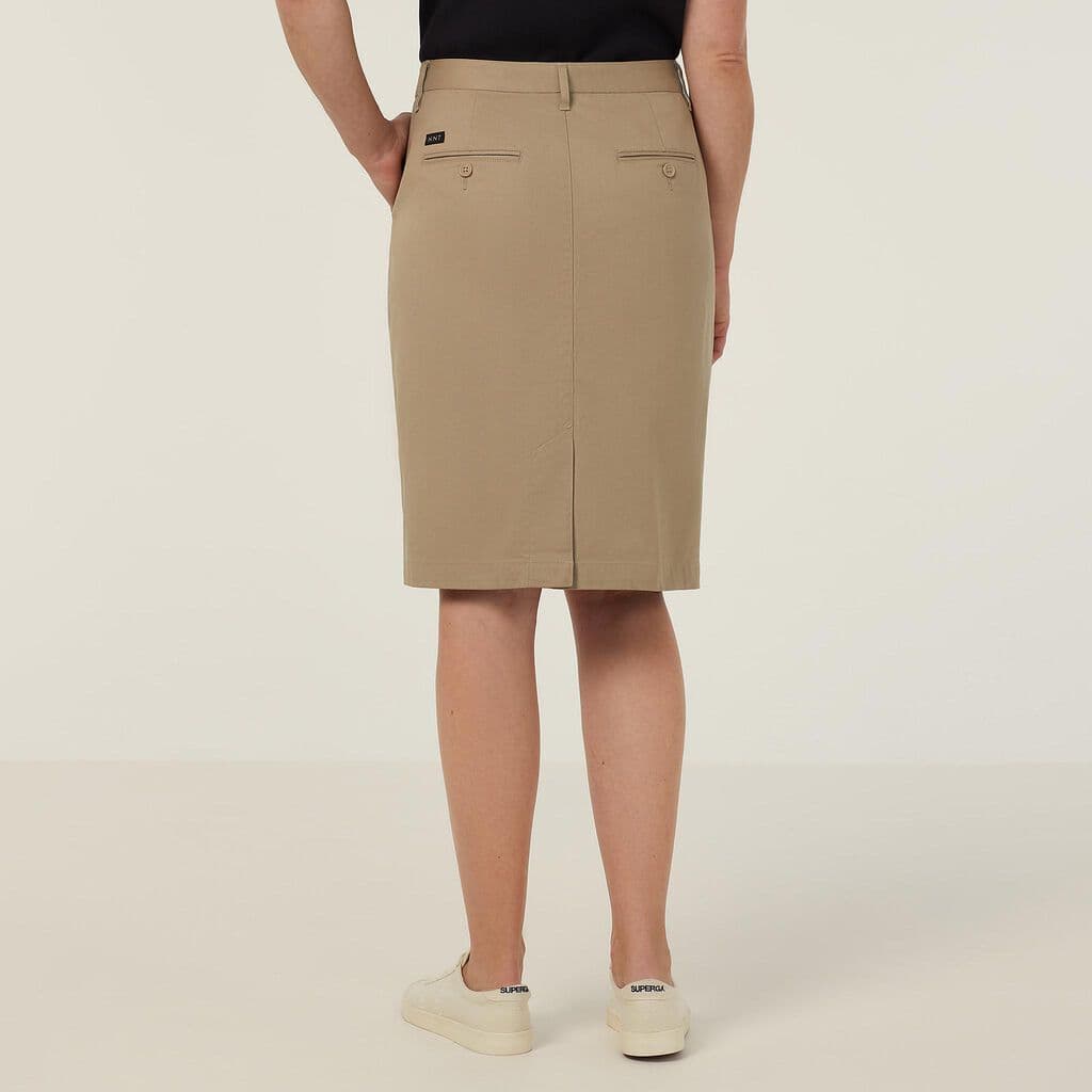 NNT Stretch Cotton Chino Skirt CAT2RL (Desert)_2