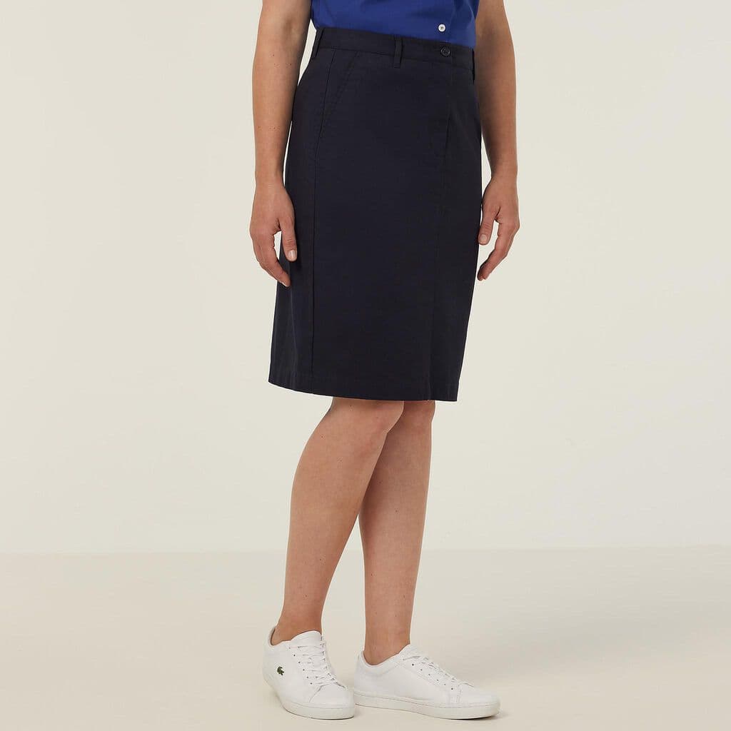 NNT Stretch Cotton Chino Skirt CAT2RL (Navy)_1