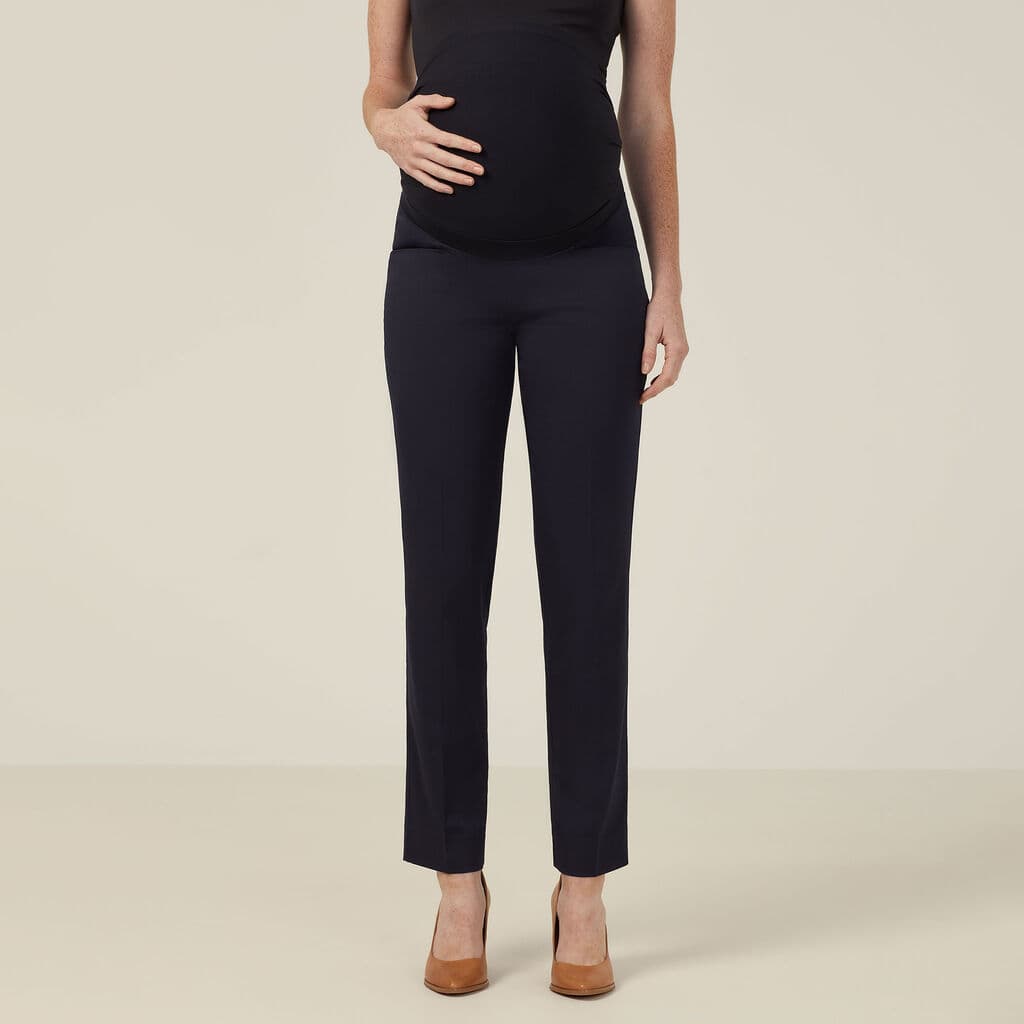 NNT Poly Viscose Stretch Twill Maternity Pant CAT3XM (Ink/Navy)