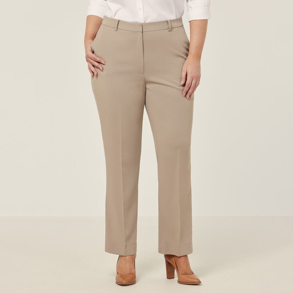 NNT Crepe Stretch Straight-Leg Pant CAT3YD (Beige)