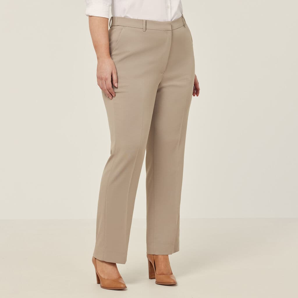 NNT Crepe Stretch Straight-Leg Pant CAT3YD (Beige)_1