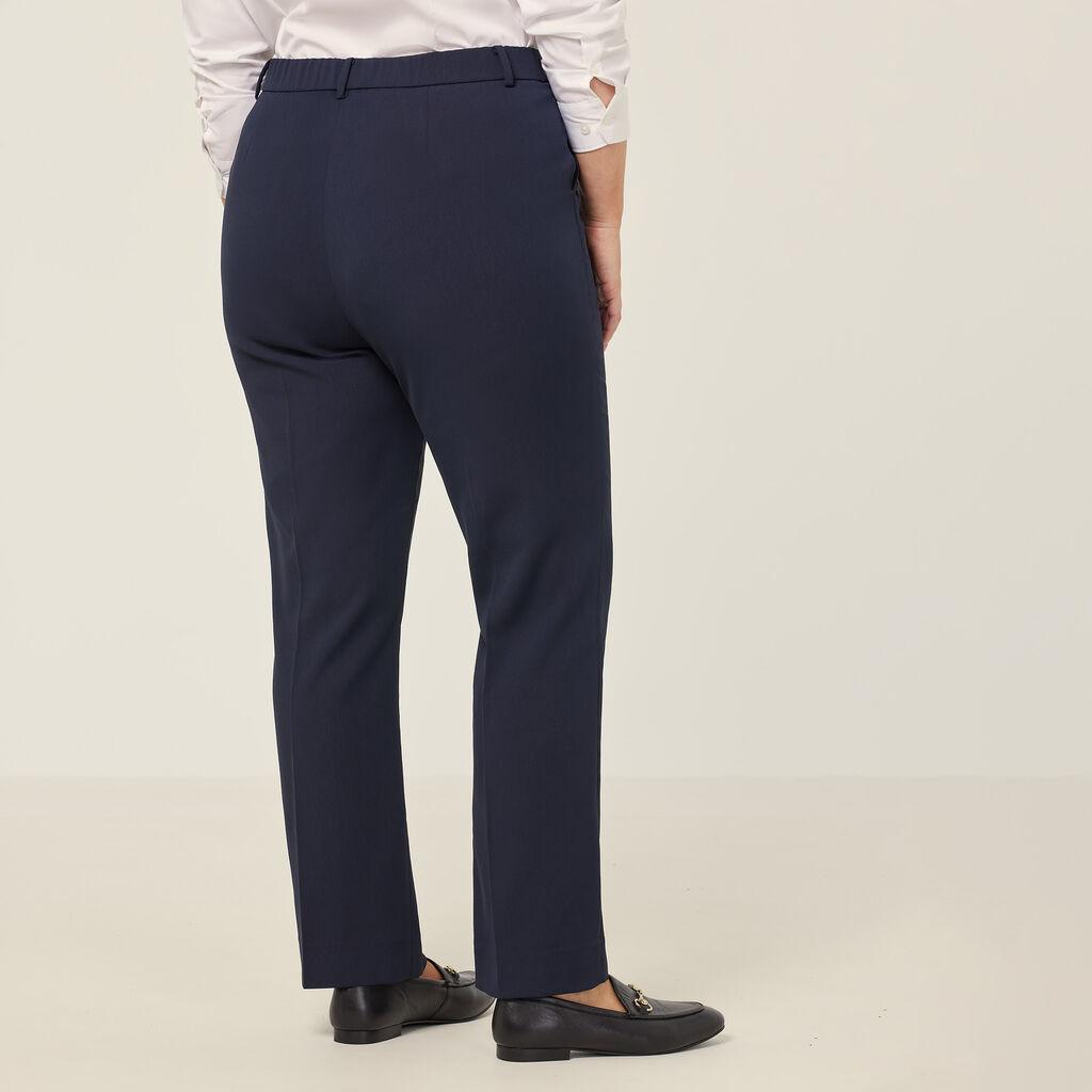 NNT Crepe Stretch Straight-Leg Pant CAT3YD (Navy)_2