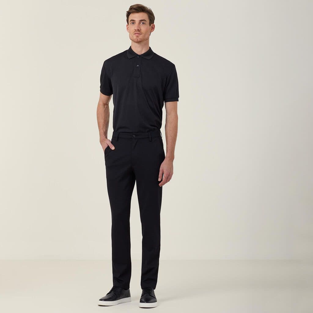 NNT Mens Ponte Slim Fit Pant CATCLS (Black)_3