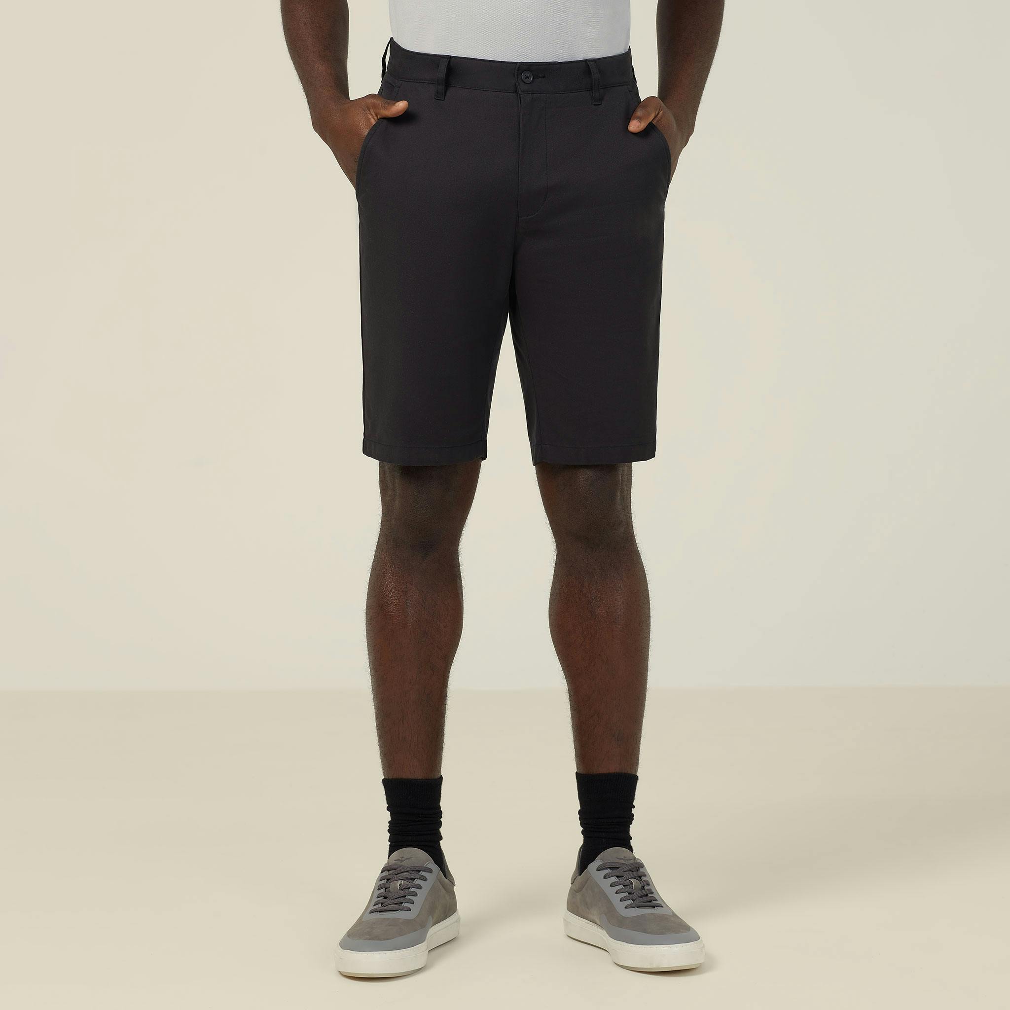 NNT Stretch Cotton Chino Shorts CATCNN (Black)