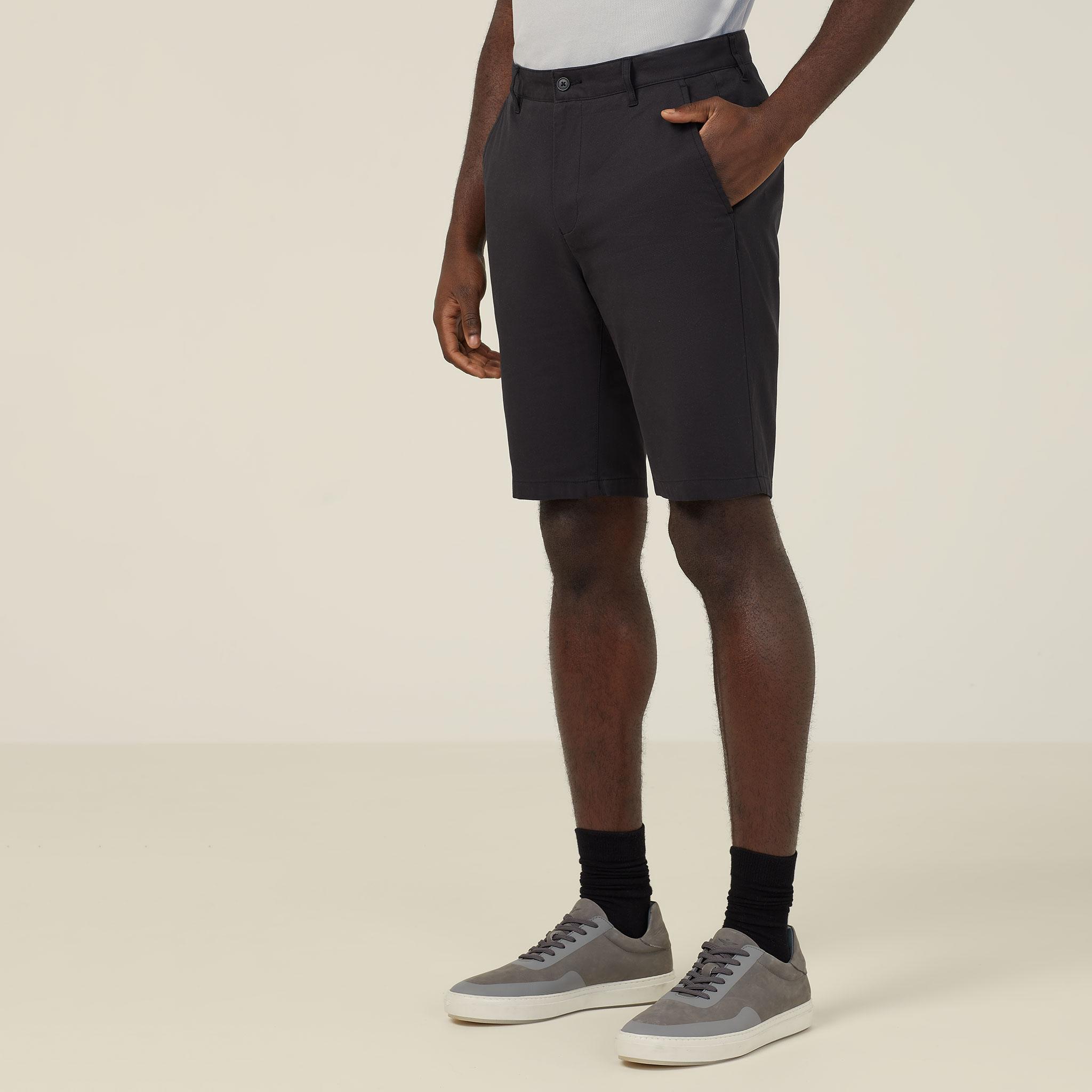 NNT Stretch Cotton Chino Shorts CATCNN (Black)_1