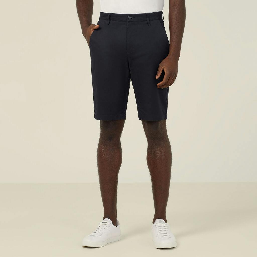 NNT Stretch Cotton Chino Shorts CATCNN (Navy)_0