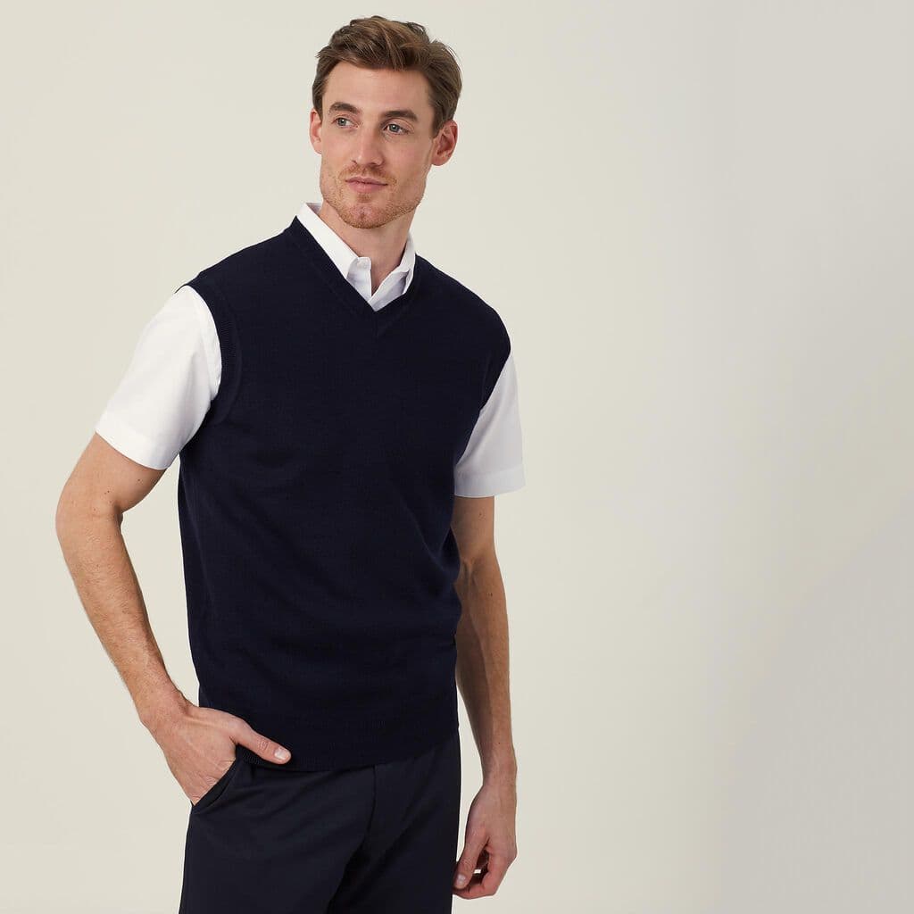 NNT V-Neck Vest CATE27 (Dark Navy)_1