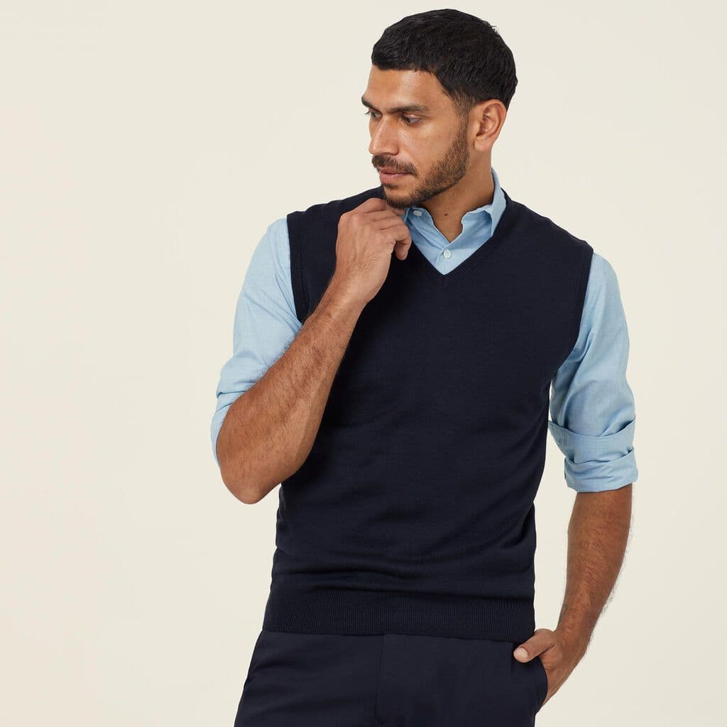 NNT V-Neck Vest CATF24 (Navy)