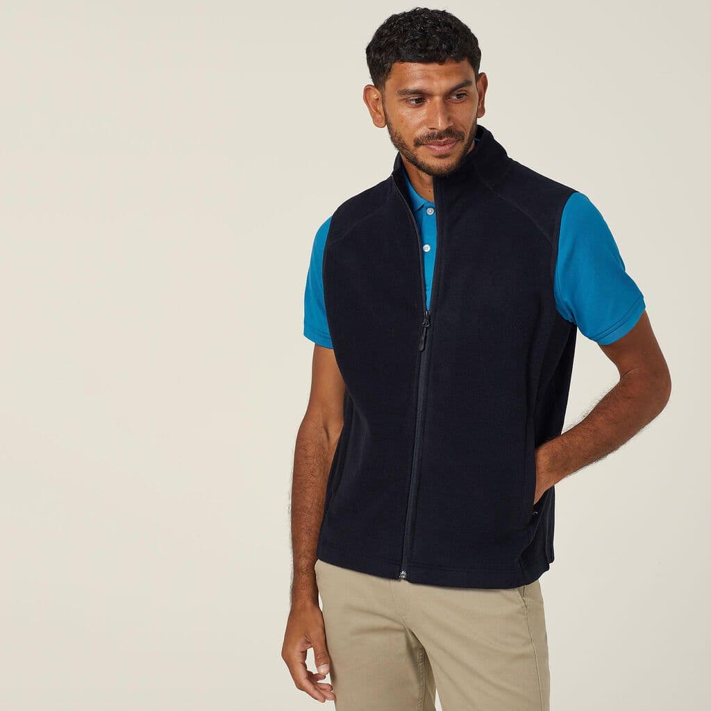 NNT Polar Fleece Zip Vest CATF2L (Navy)_1