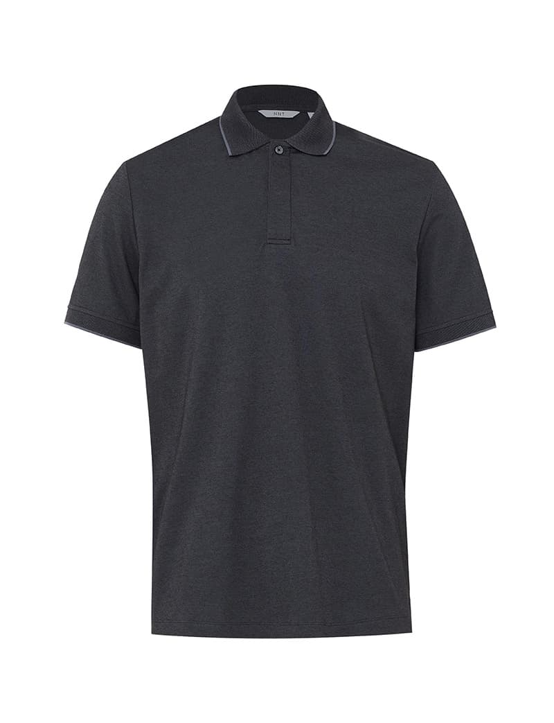 NNT Textured Short Sleeve Polo CATJA4 (Charcoal/Black)_4