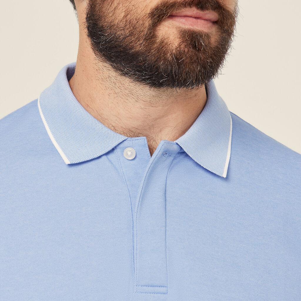 NNT Textured Short Sleeve Polo CATJA4 (Light Blue)_4