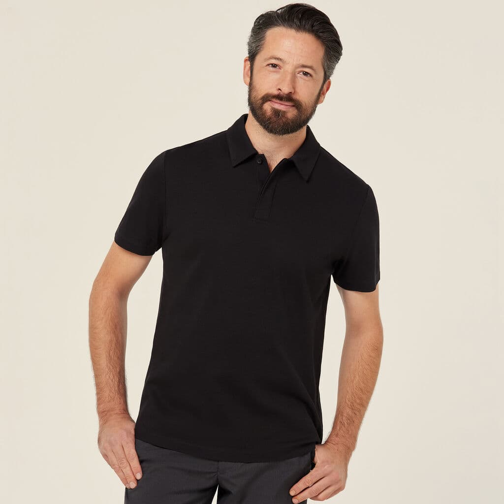 NNT Mens Cotton Pique Polo CATJJX (Black)