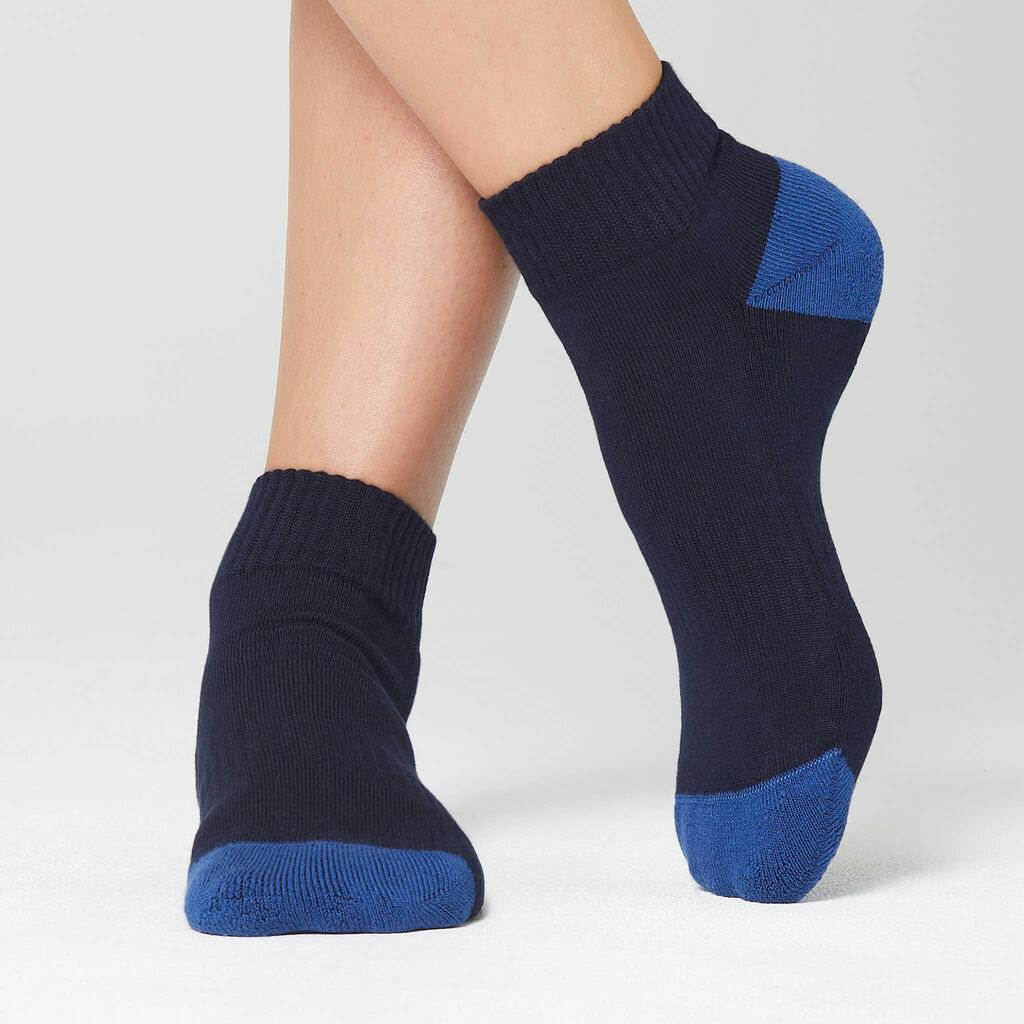 NNT Bamboo Sports Sock Ankle Length Contrast Heel CATKDN (Midnight Cobalt)_0