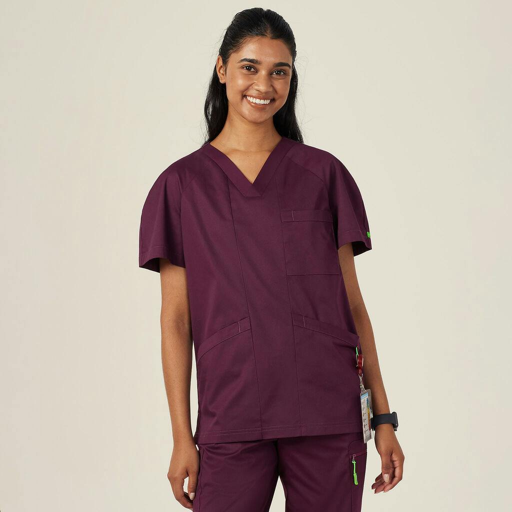 NNT Carl Scrub Top CATRFV (Blackberry)_0