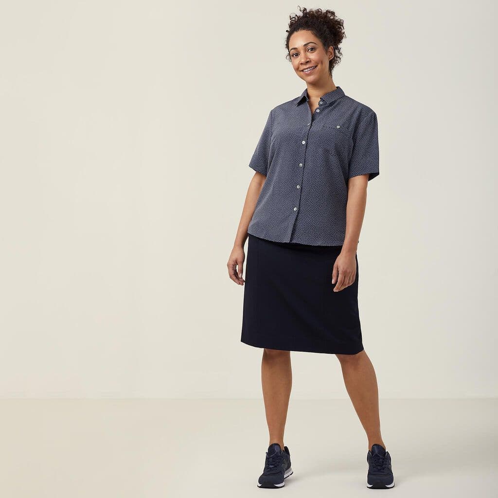 NNT Short Sleeve Shirt CATU7H (Charcoal/White)_3