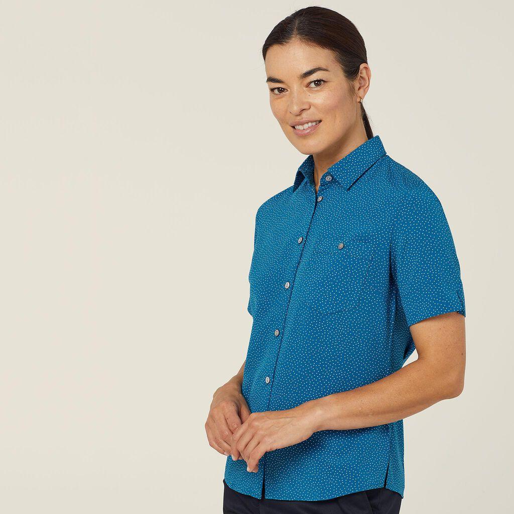 NNT Short Sleeve Shirt CATU7H (Light Teal)_1