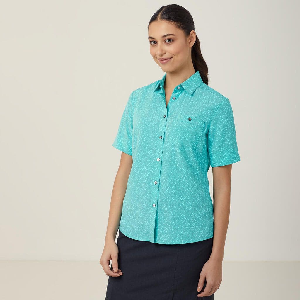 NNT Short Sleeve Shirt CATU7H (Mint White)