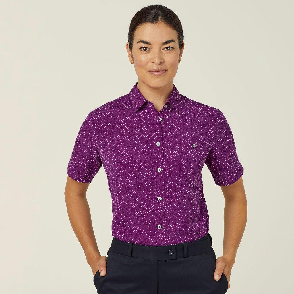 NNT Short Sleeve Shirt CATU7H (Purple)_0