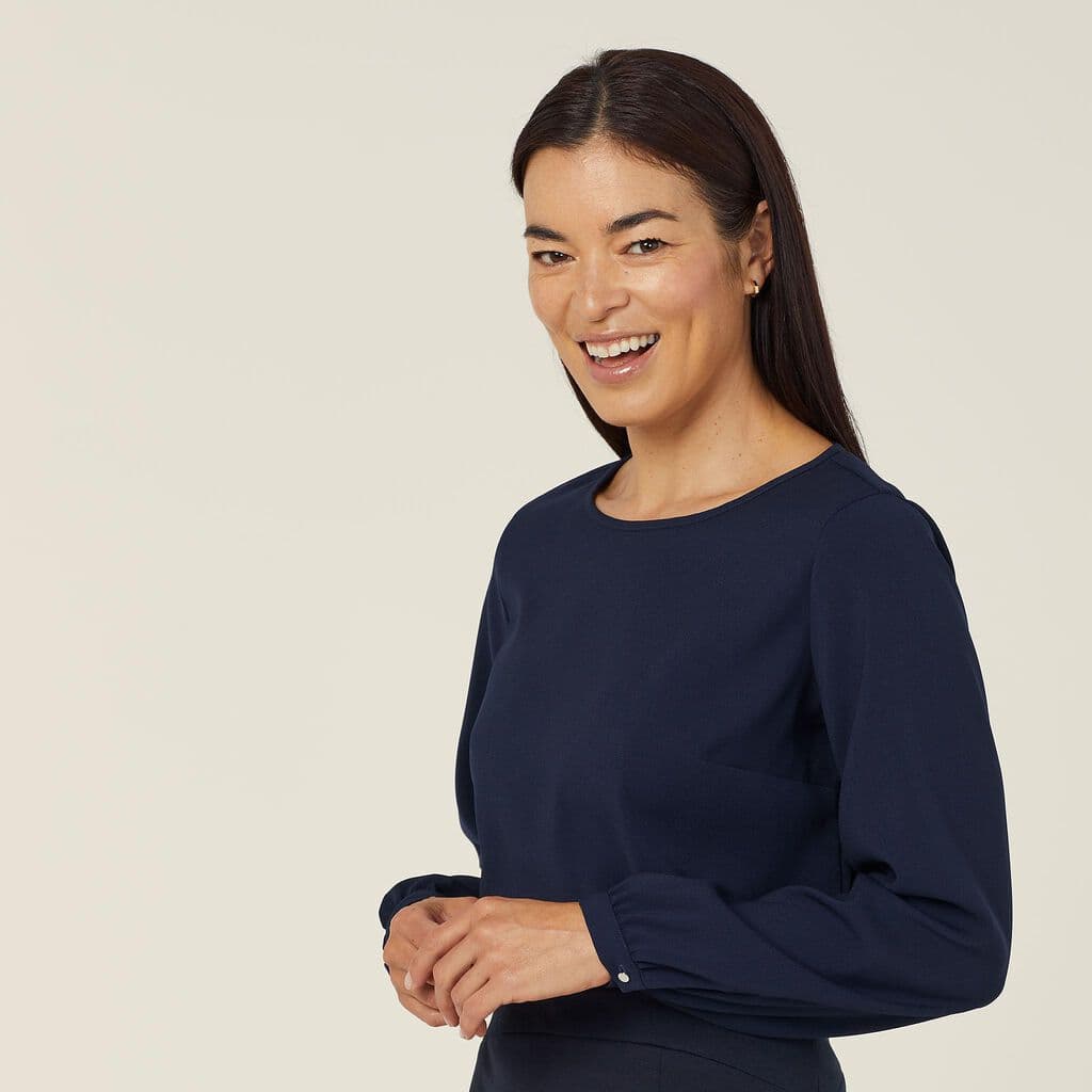 NNT Long Sleeve Blouse CATUCM (Indigo)_1