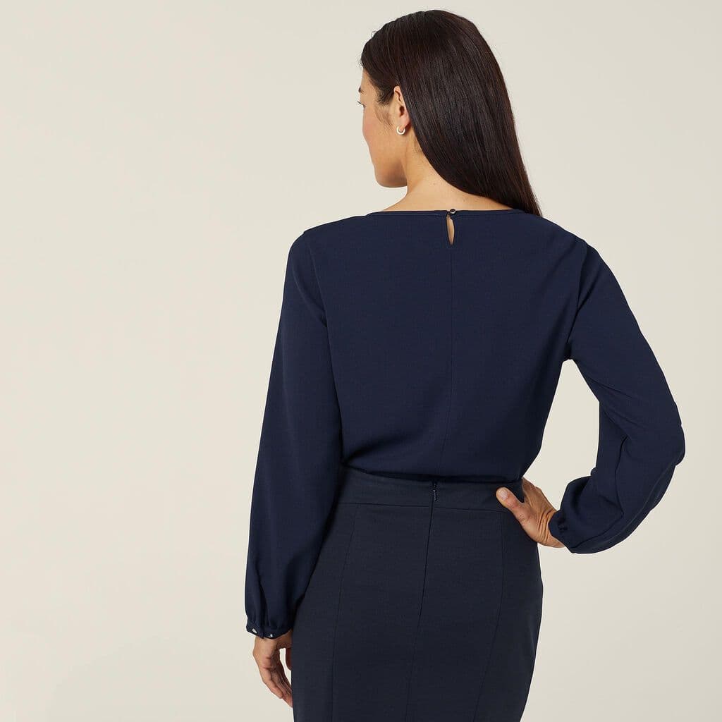 NNT Long Sleeve Blouse CATUCM (Indigo)_2