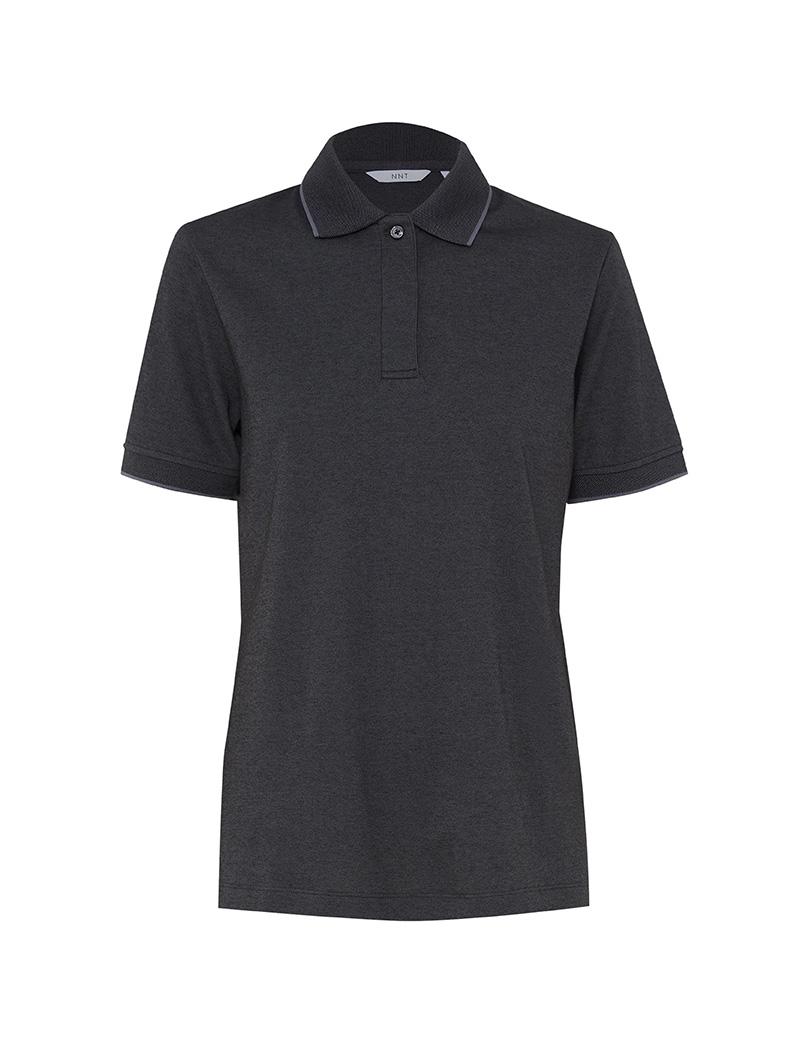 NNT Textured Short Sleeve Polo CATUF9 (Charcoal/Black)_4