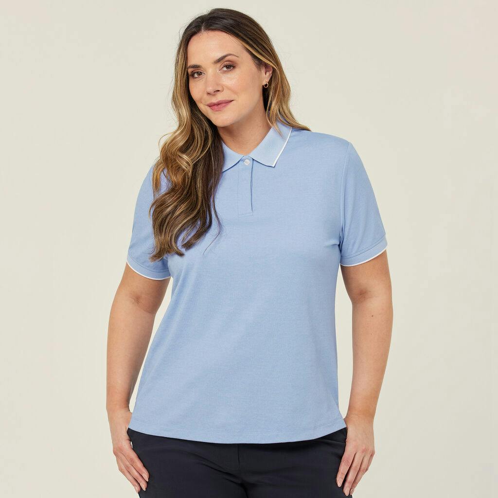 NNT Textured Short Sleeve Polo CATUF9 (Light Blue)_0