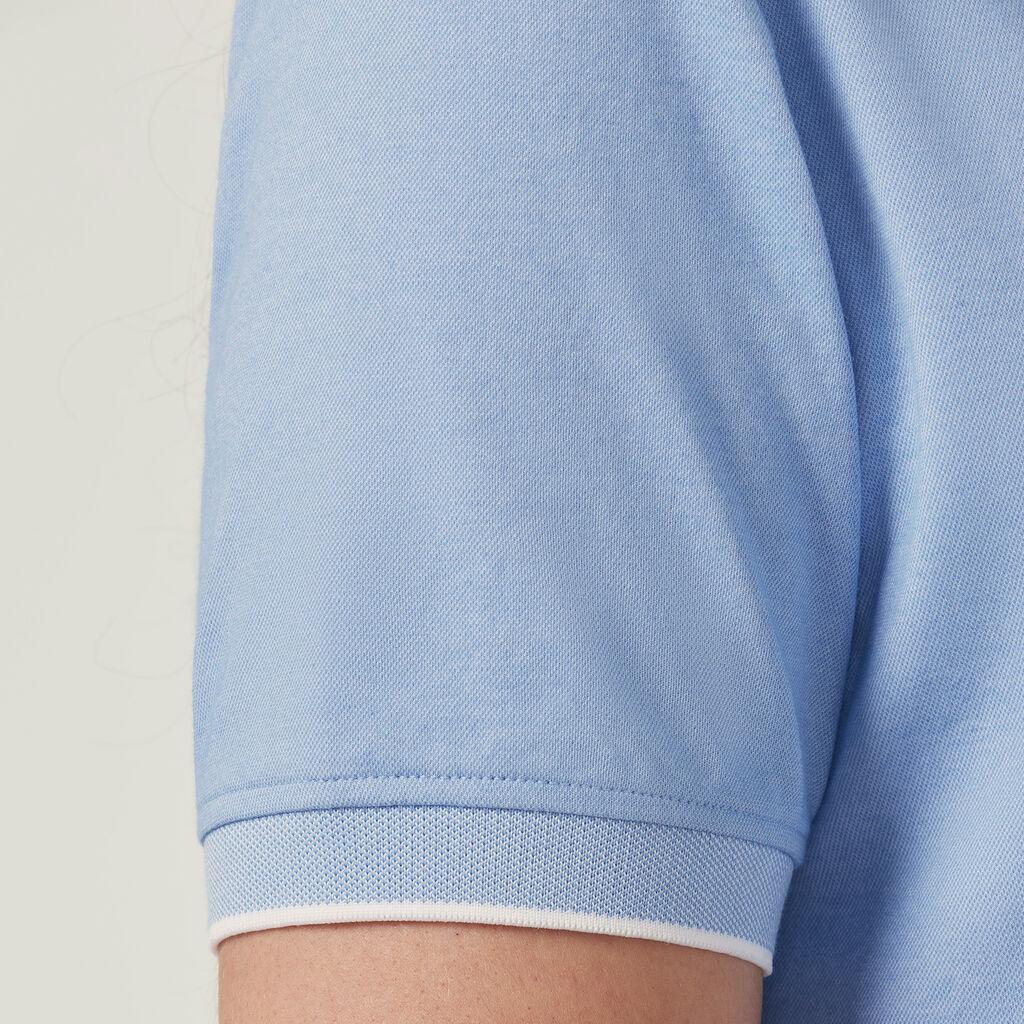 NNT Textured Short Sleeve Polo CATUF9 (Light Blue)_5