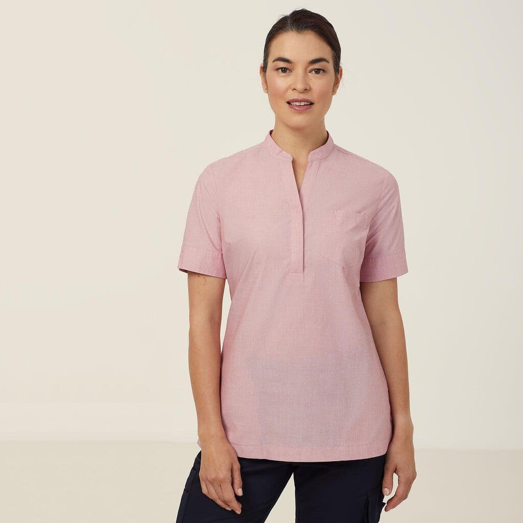 NNT Textured Short Sleeve Tunic CATUGA (Red)