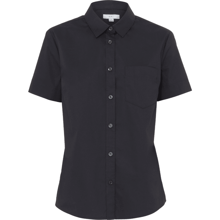 NNT Womens Avignon Short Sleeve Slim Shirt CATUK8 (Black)_4