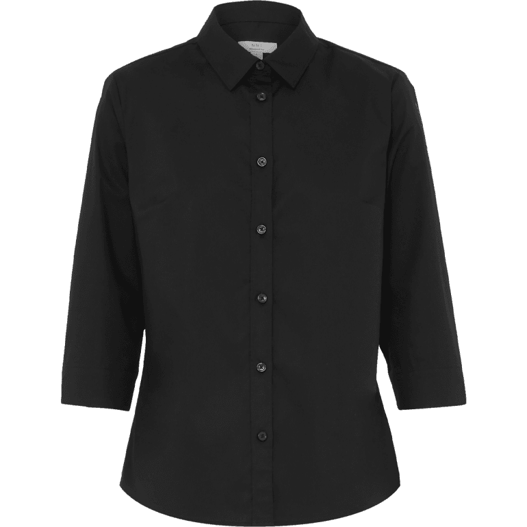 NNT Womens Avignon 3/4 Sleeve Shirt CATUKY (Black)_4