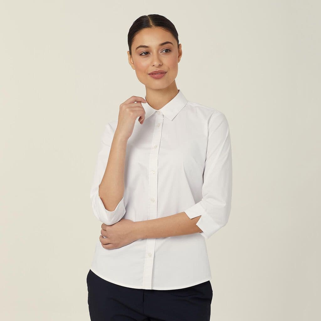 NNT Womens Avignon 3/4 Sleeve Shirt CATUKY (White)