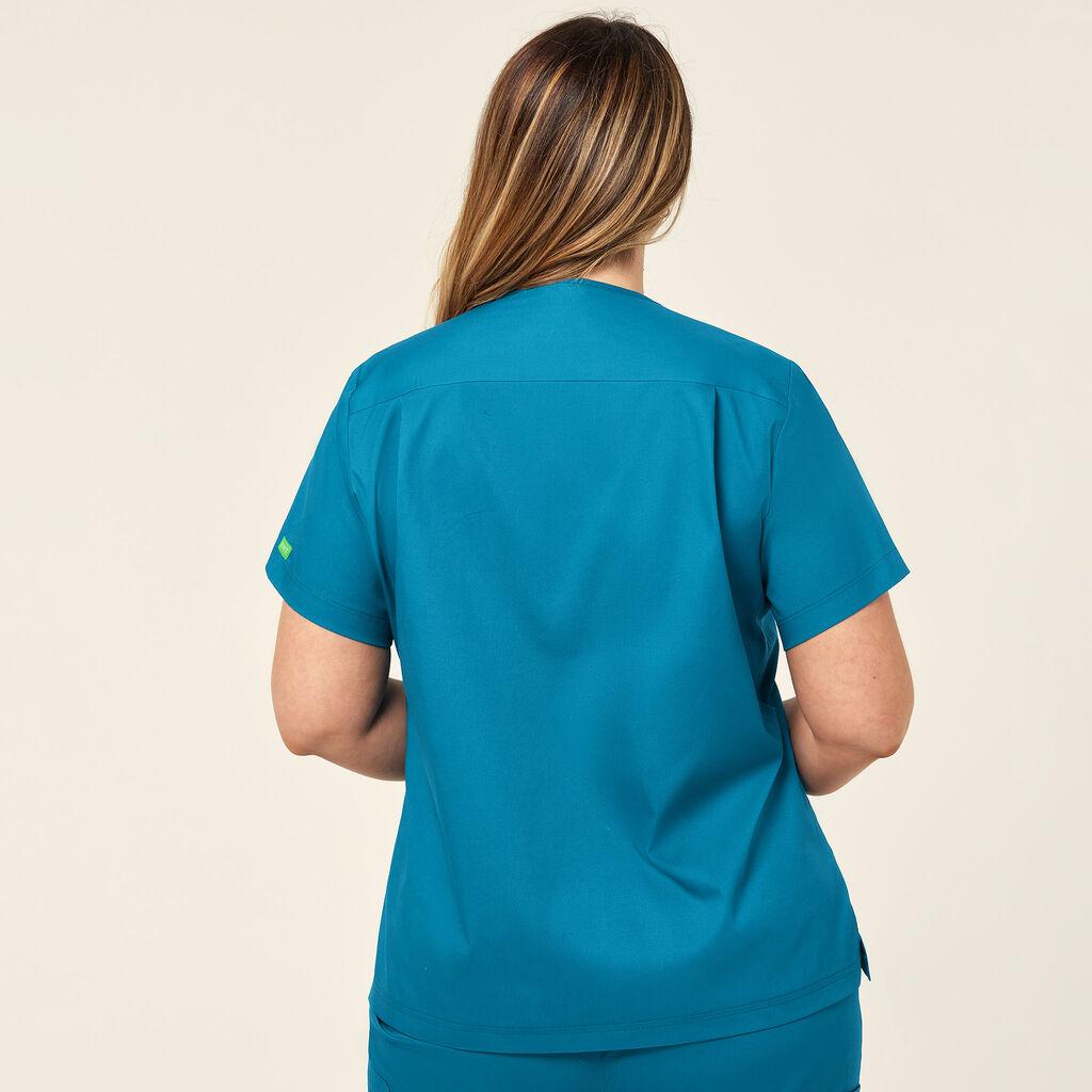 NNT Florence Scrub Top CATULM (Teal)_2