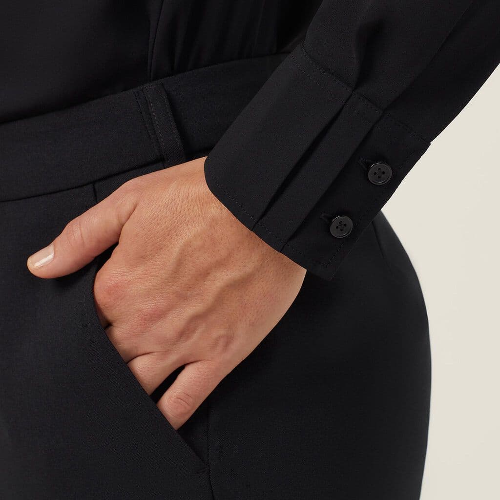 NNT Georgie Long Sleeve Unstructured Shirt CATUQY (Black)_4