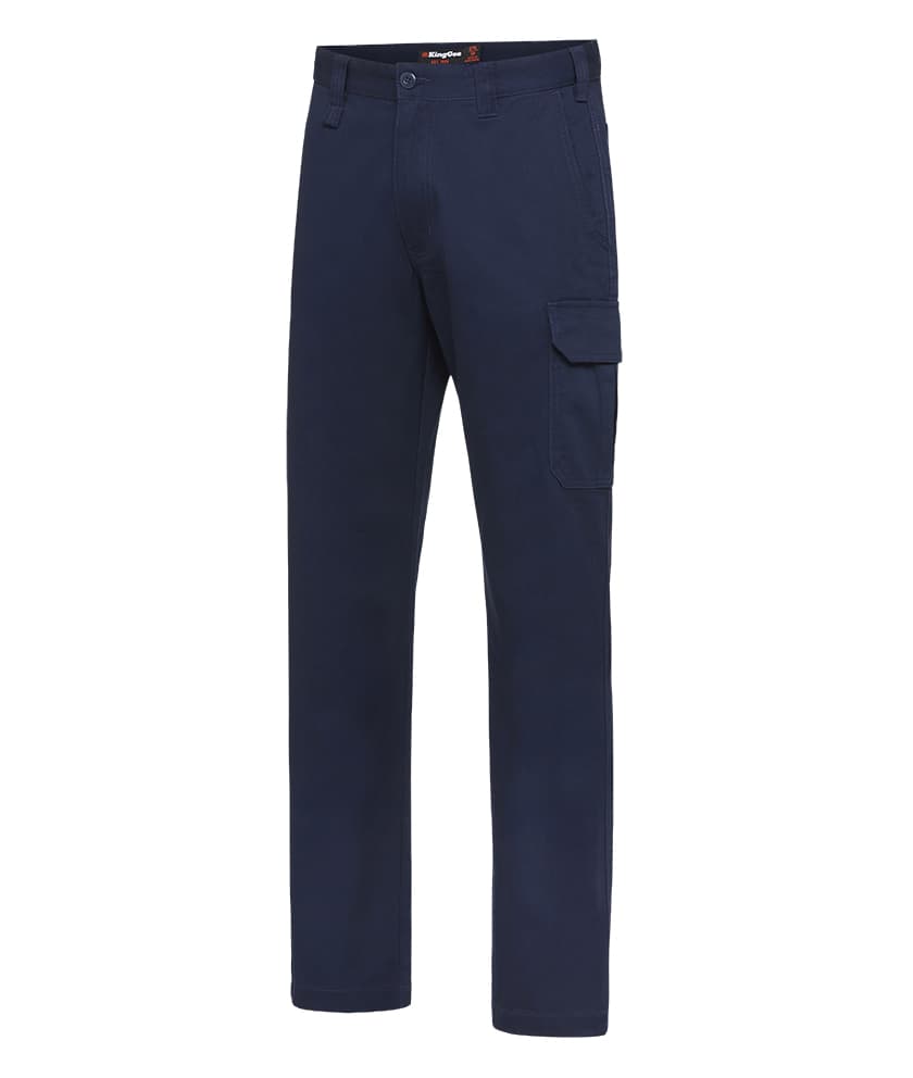 KingGee Mens Basic Stretch Cargo Pant (Navy)