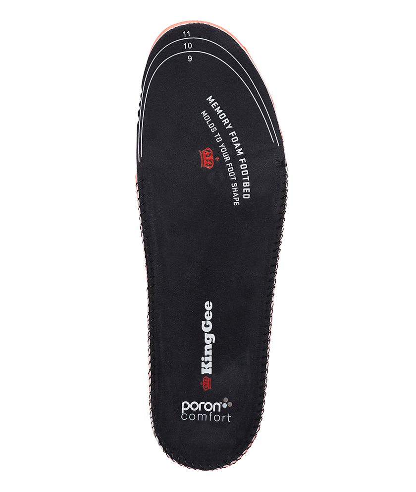 KingGee Mens Max Comfort Insoles (Black)_0