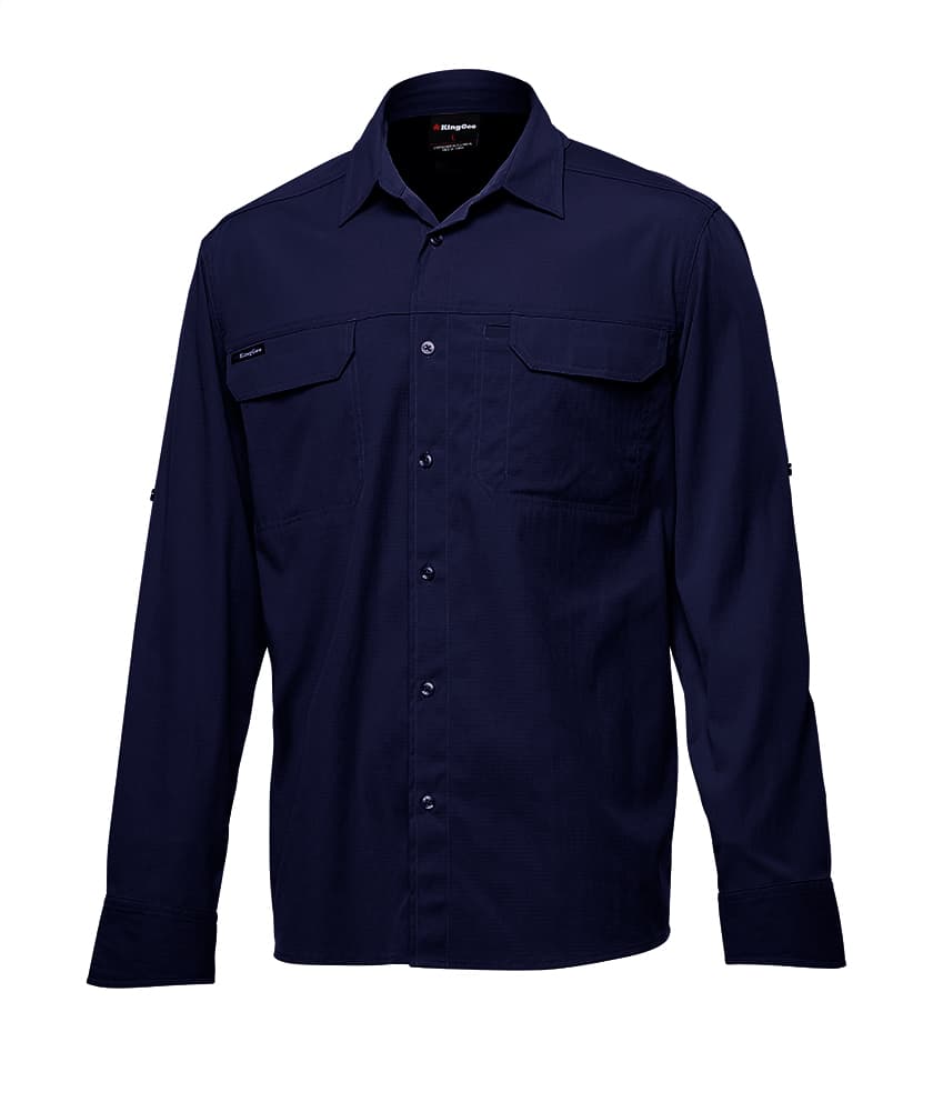 KingGee Drycool Shirt L/S (Navy)